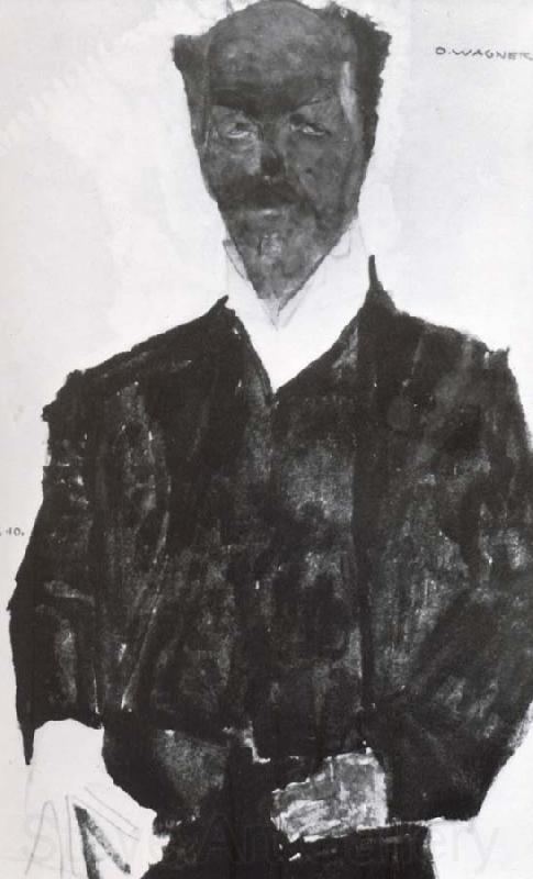 Egon Schiele Portrait of a otto wagner Spain oil painting art